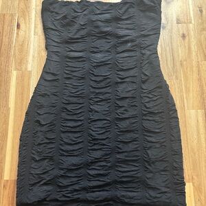 The Vintage Shop Black Strapless Dress